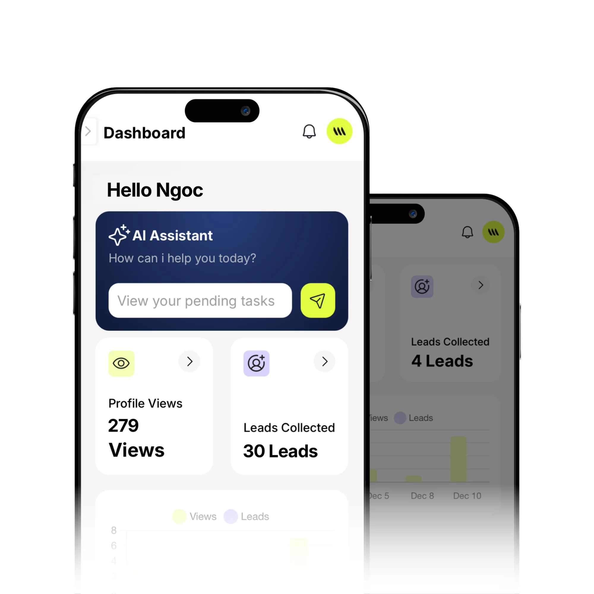 Team performance dashboard with response-time SLAs, activity heatmaps and weekly digest emails
